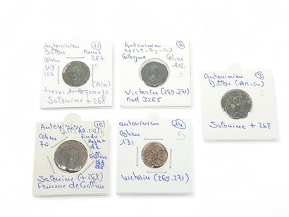 ROMAN EMPIRE
Five Antoninian Salonine (268)
Five...