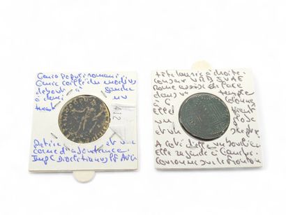 ROMAN EMPIRE
Reunion of two Follis or Nummus...