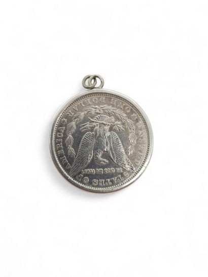UNITED STATES
A 1 dollar 1902 piece mounted...