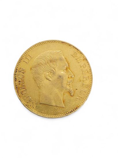 CURRENCY 
100 francs gold Napoléon III non...