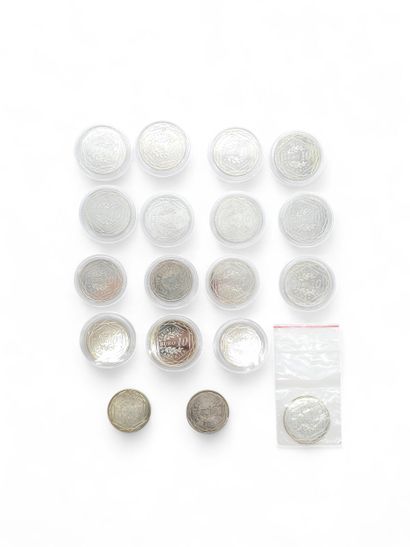Set of 22 silver 10€ coins 
2x 10€ silver...