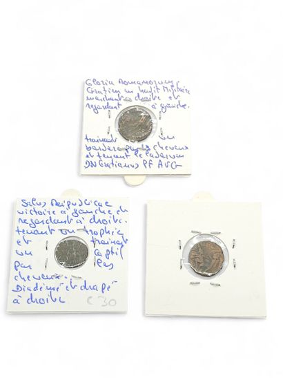 ROMAN EMPIRE
Reunion of seven coins including...
