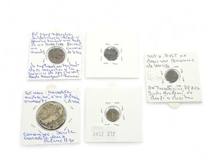 ROMAN EMPIRE
Reunion of nine coins including...