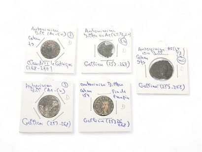 ROMAN EMPIRE
Five Gallian Antoninians (253-268)
Antoninian...