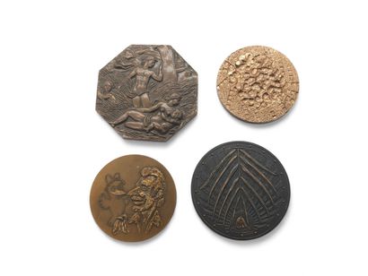 Set of 31 commemorative bronze medals from...