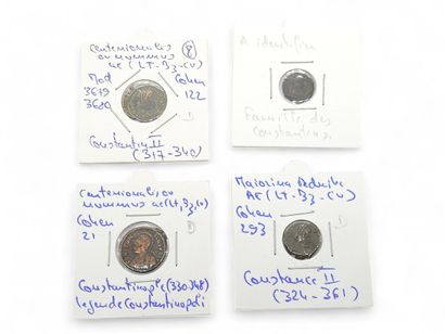 ROMAN EMPIRE
Reunion of nine coins including...