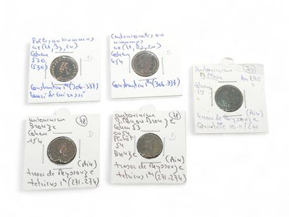 ROMAN EMPIRE
Five Antoninians Tetricus I...