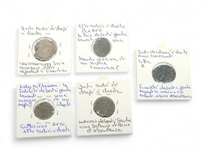 ROMAN EMPIRE
Five Gallian Antoninians (253-268)
Antoninian...