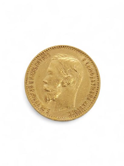 5 ruble gold PIECE 
Nicholas II 
1900
Weight...