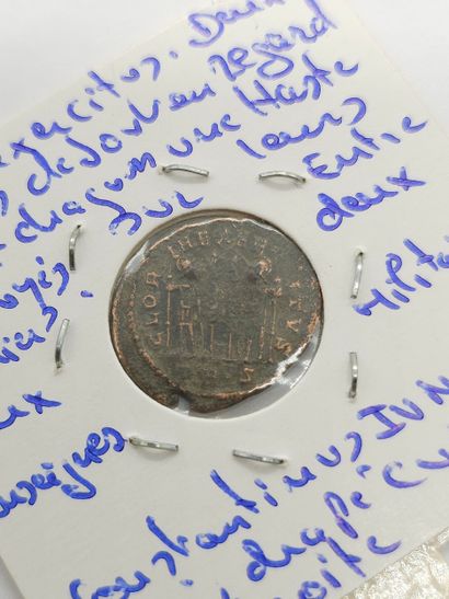 ROMAN EMPIRE
Reunion of nine coins including...