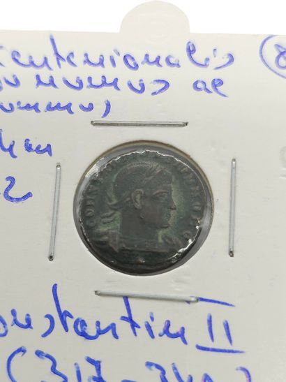 ROMAN EMPIRE
Reunion of nine coins including...
