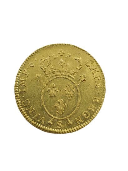 PIECE or Louis aux insignes 1716/S Reims...