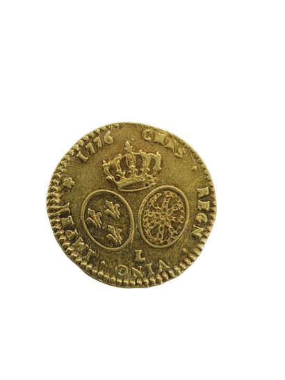 HALF Louis gold with dressed bust 1776/Bayonne
Weight...
