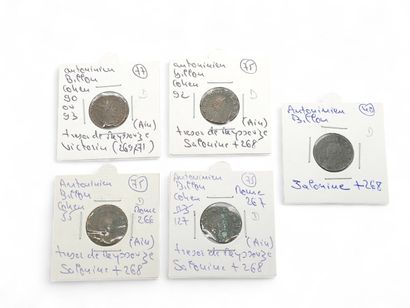 ROMAN EMPIRE
Six Antoninian Salonine (268)
Four...
