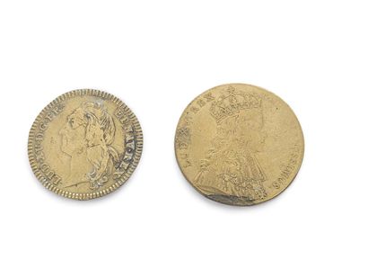 TWO LOUIS XV TOKENS
A Rex Coelec Tioleouncius...