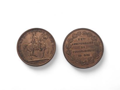 TWO LOUIS PHILIPPE MEDALS including:
