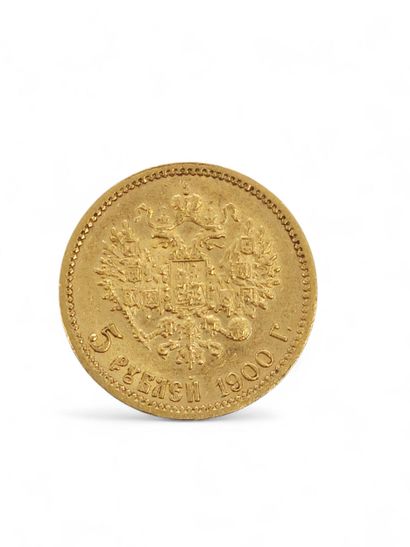 5 ruble gold PIECE 
Nicholas II 
1900
Weight...