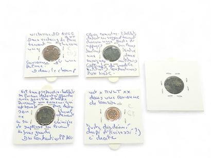 ROMAN EMPIRE
Reunion of nine coins including...