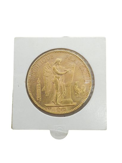 PIECE de 100 francs or 1908 frappe A 
Weight...