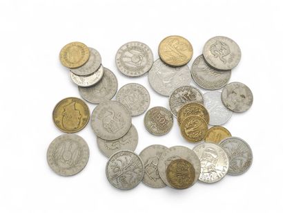 LOT of coins from the colonies, former French...