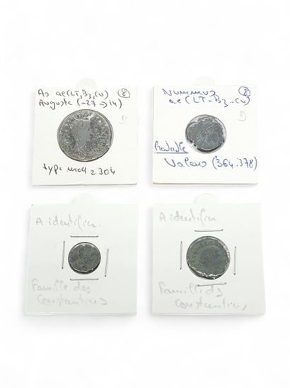 ROMAN EMPIRE
Reunion of nine coins including...
