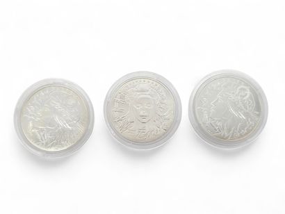 Set of 3 €20 coins in 900° silver
2x 