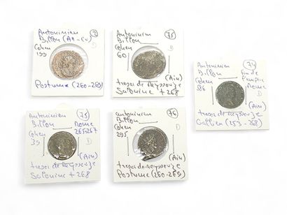ROMAN EMPIRE
Five Gallian Antoninians (253-268)
Antoninian...