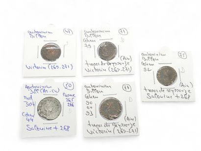 ROMAN EMPIRE
Five Antoninian Salonine (268)
Five...