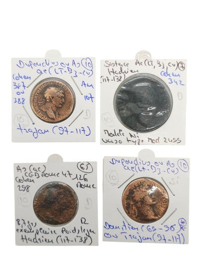 ROMAN EMPIRE
Reunion of four coins including...