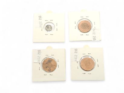 INDIA - EGYPT
Reunion of four coins including...