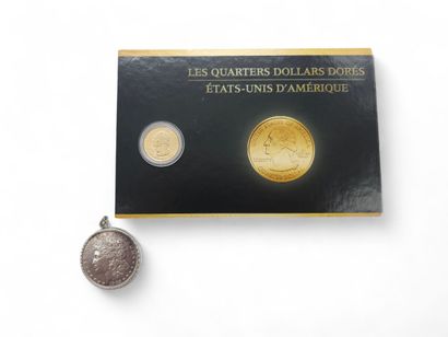 UNITED STATES
A 1 dollar 1902 piece mounted...