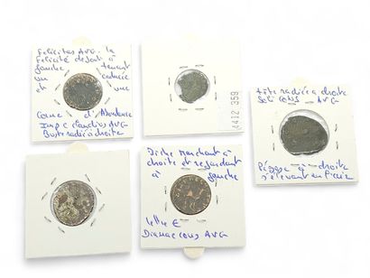 ROMAN EMPIRE
Five Gallian Antoninians (253-268)
Antoninian...