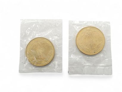 SET OF THREE MEDALS including :
An essay...