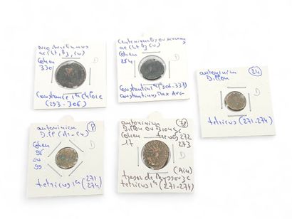 ROMAN EMPIRE
Five Antoninians Tetricus I...