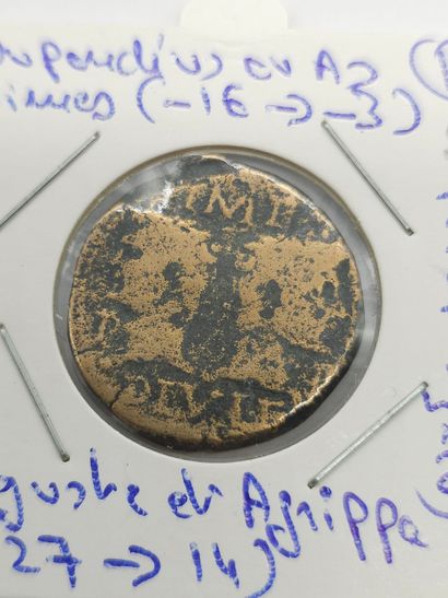 ROMAN EMPIRE
Reunion of nine coins including...