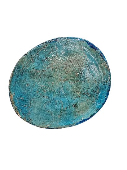20th century FRENCH WORK
Domed glazed earthenware...
