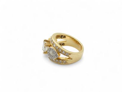 modern french work
RING in 750° yellow gold...