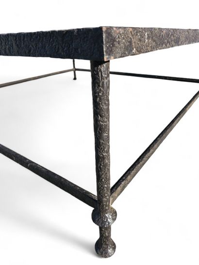 20th century WORK
Large rectangular wrought-iron...