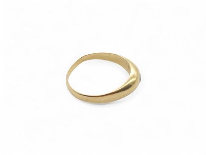 RING in yellow gold 750° set with a diamond...