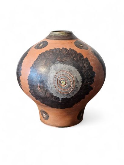 Jules AGARD (1905-1986)
Vase boule en terre...