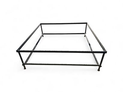 20th century WORK
Large rectangular wrought-iron...