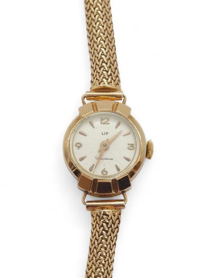 LIP Dauphine 
Wristwatch, case in 750° yellow...