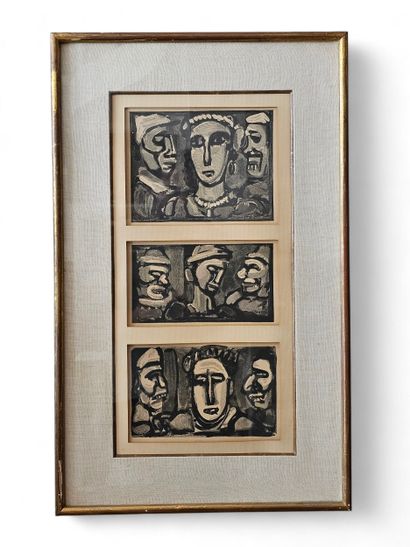 Georges ROUAULT (1871-1958), after
Clowns,...