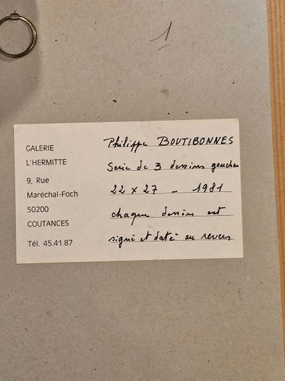 Philippe BOUTIBONNES (XX-XXIth century) 
Set...
