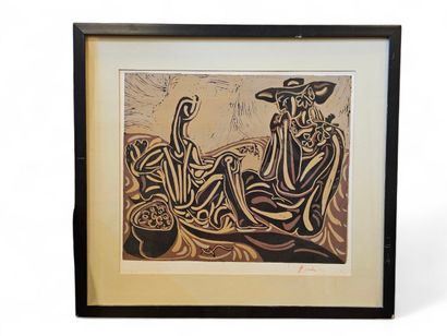 Pablo PICASSO (1881-1973), after
Picnic
Aquatint...