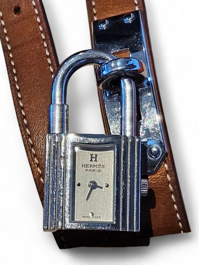 HERMES 
Ladies' wristwatch model Kelly cadenas
Steel...