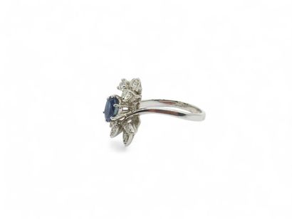 20th century FRENCH WORK 
750° white gold...