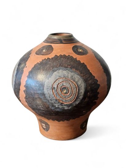 Jules AGARD (1905-1986)
Vase boule en terre...