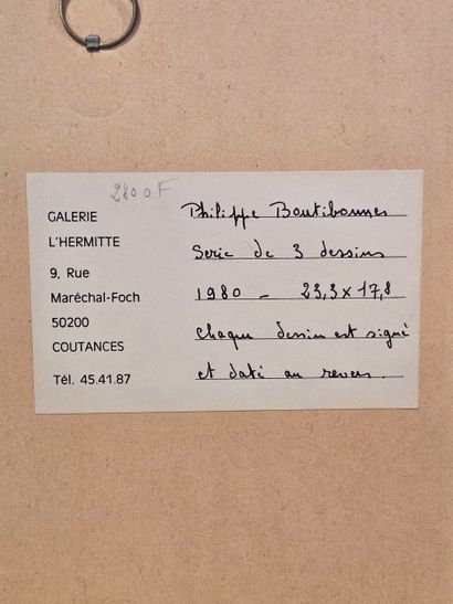 Philippe BOUTIBONNES (born 1938)
Set of three...