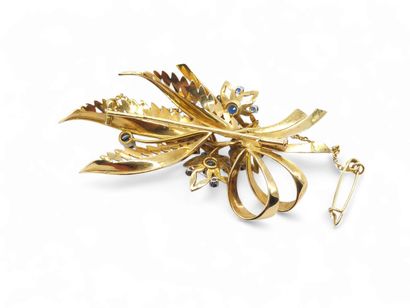 20th century French work Brooch in 750° yellow...